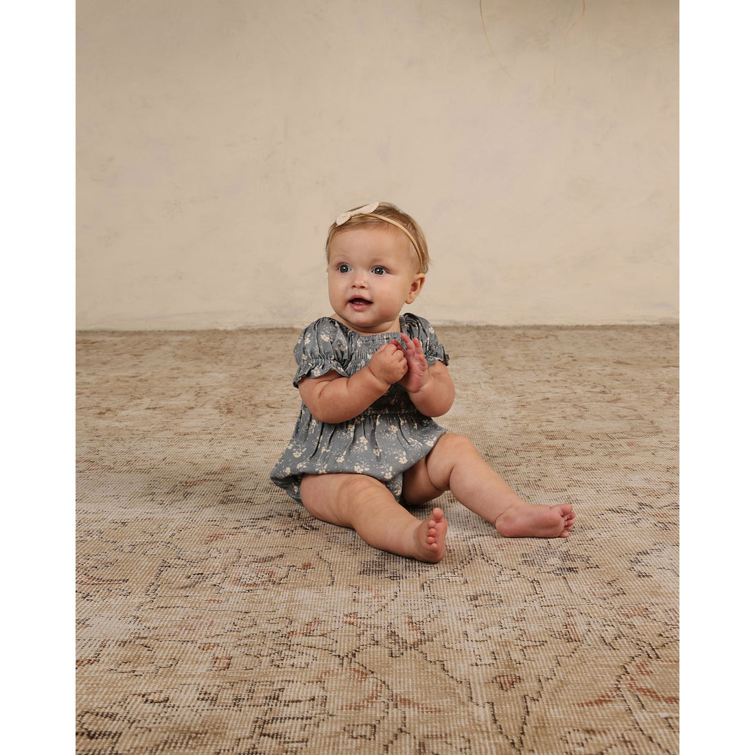 Noralee Blue Ditsy Cosette Romper