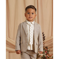 Noralee Ivory Iris Skinny Tie