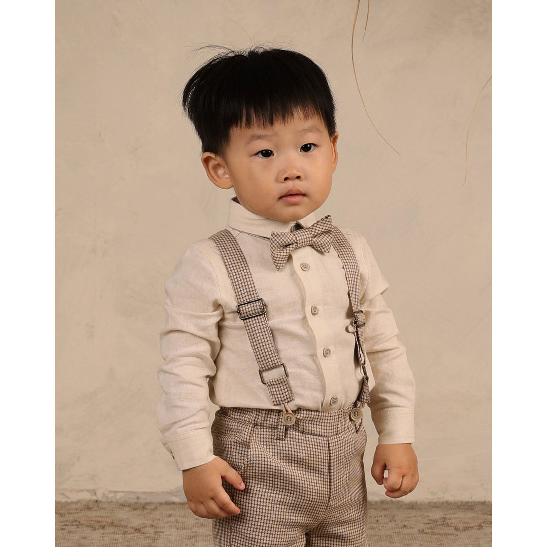 Noralee Golden Houndstooth Bow Tie