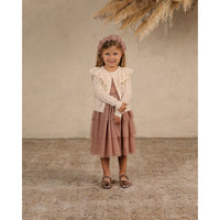 Noralee Ivory Ruffle Cardigan