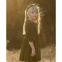 Noralee Olive Velvet Braided Headband