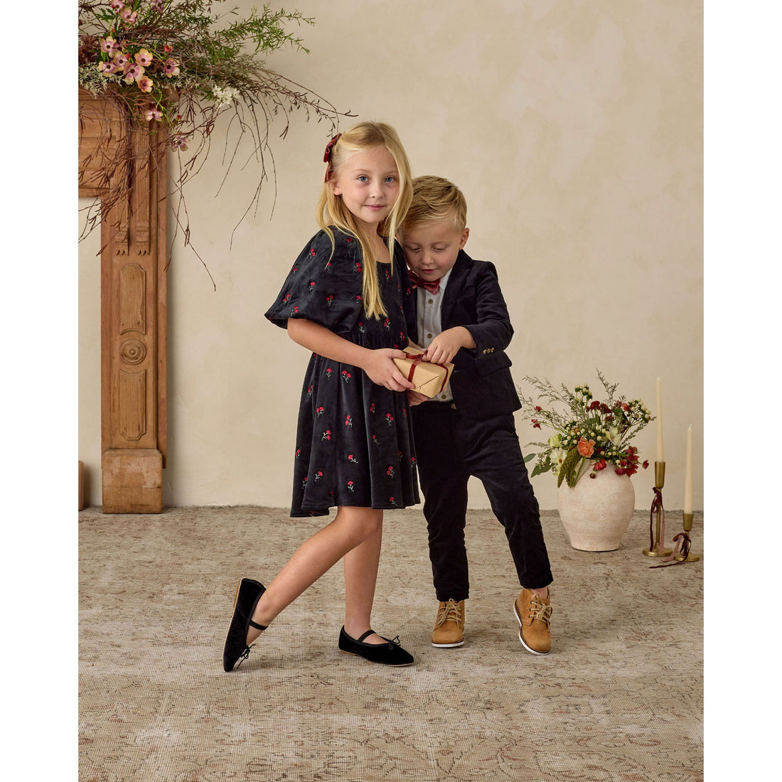 Noralee Velvet Floral Nina Dress