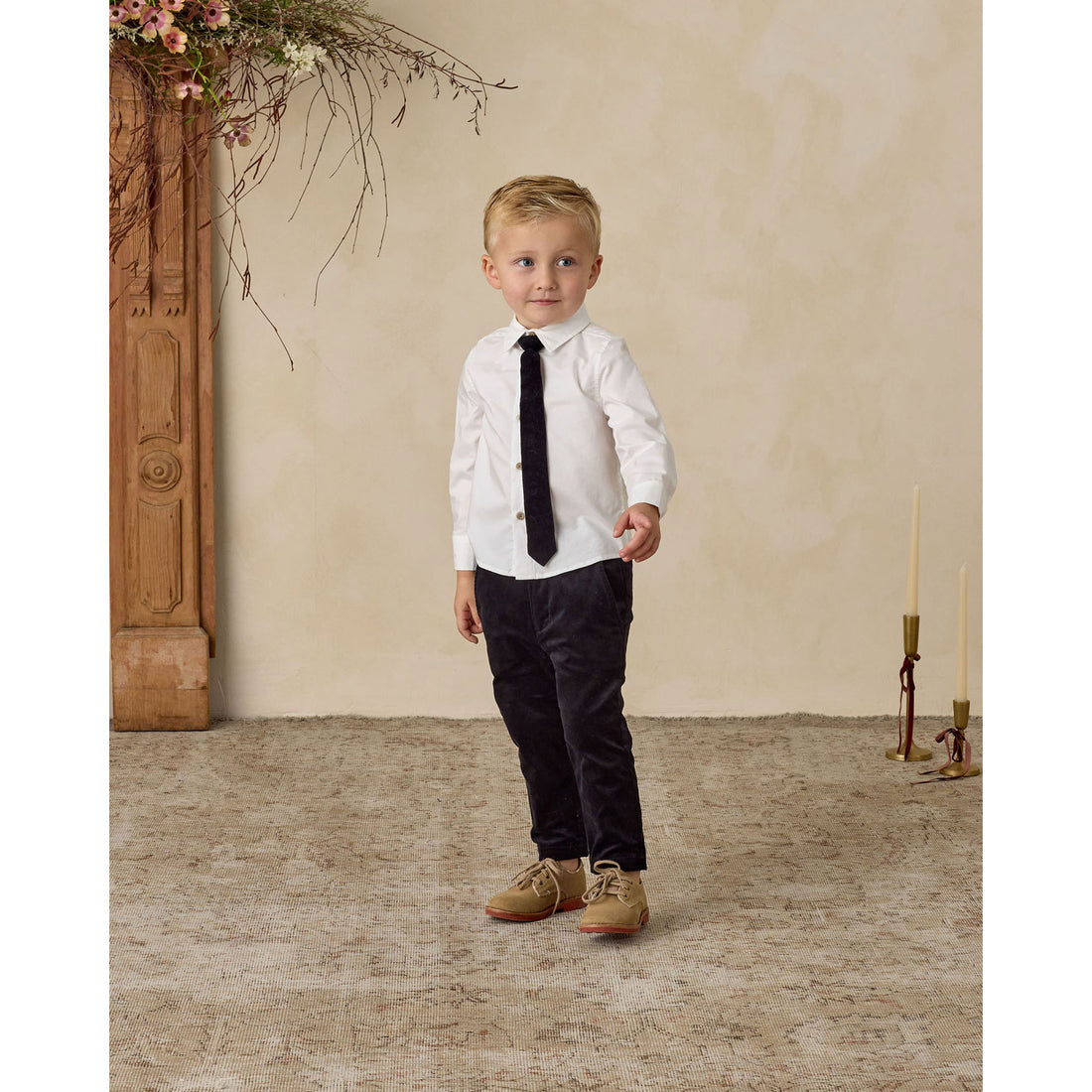 Noralee Black Skinny Tie