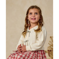 Noralee Ivory Bow Cardigan