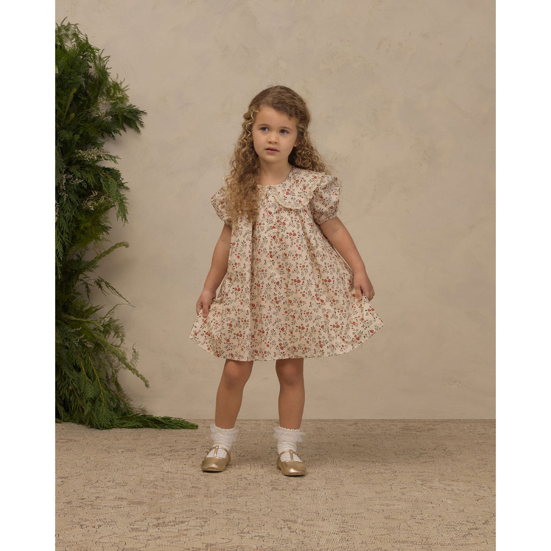 Noralee Natural Holly Vines Lori Dress