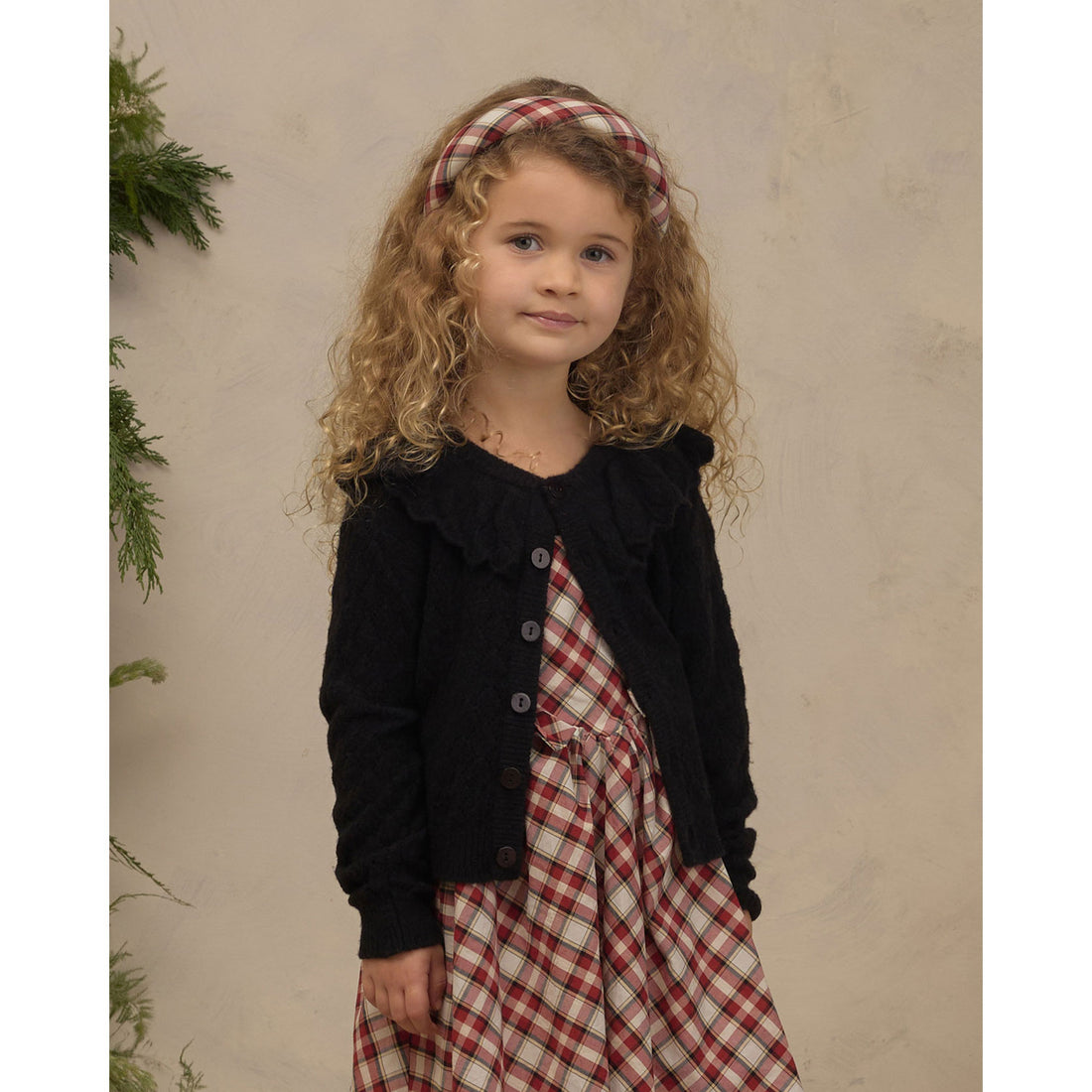 Noralee Black Ruffle Cardigan