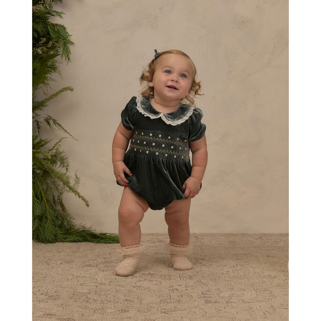Noralee Green Elizabeth Romper