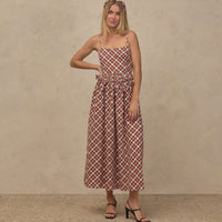Noralee Holiday Tartan Women Beatrice Midi Dress