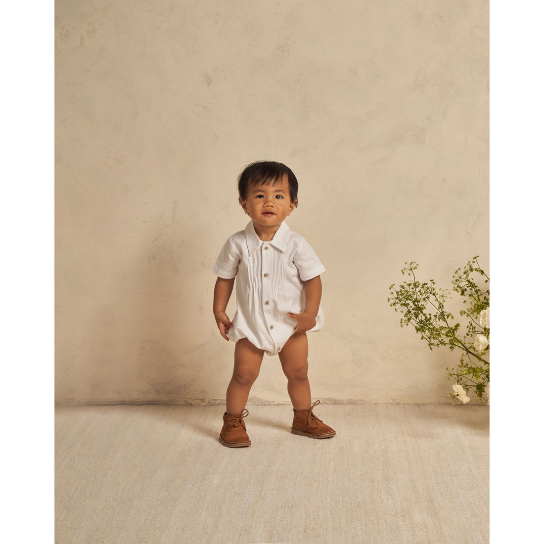 Noralee White Henry Romper