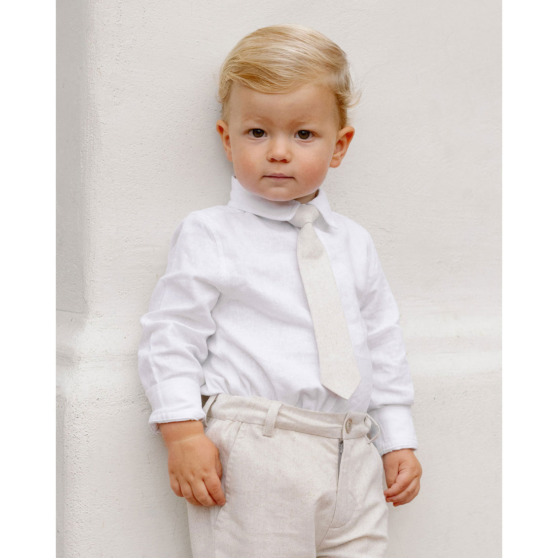 Noralee Linen Skinny Tie