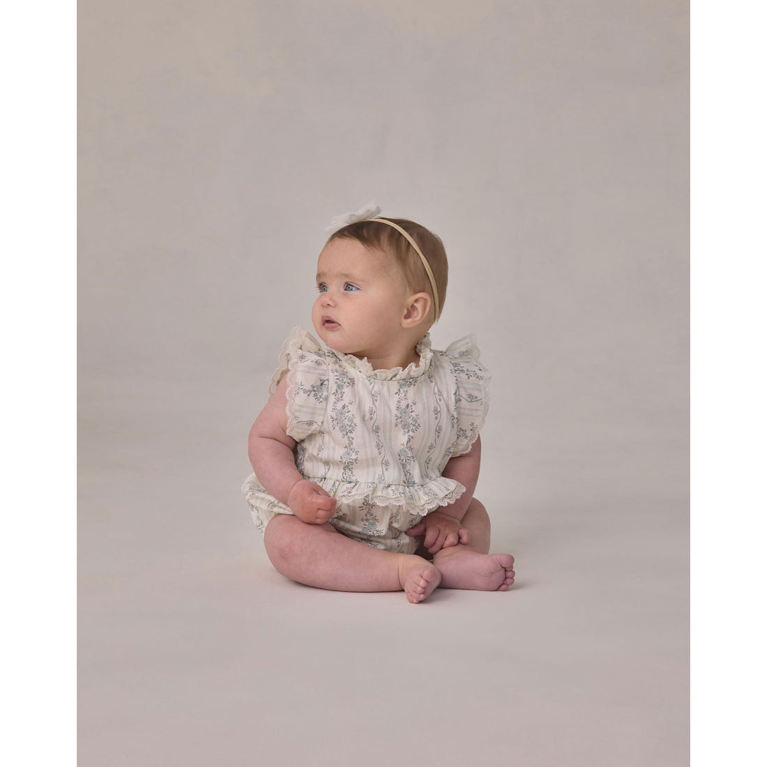 Noralee French Floral Stripe Alice Romper