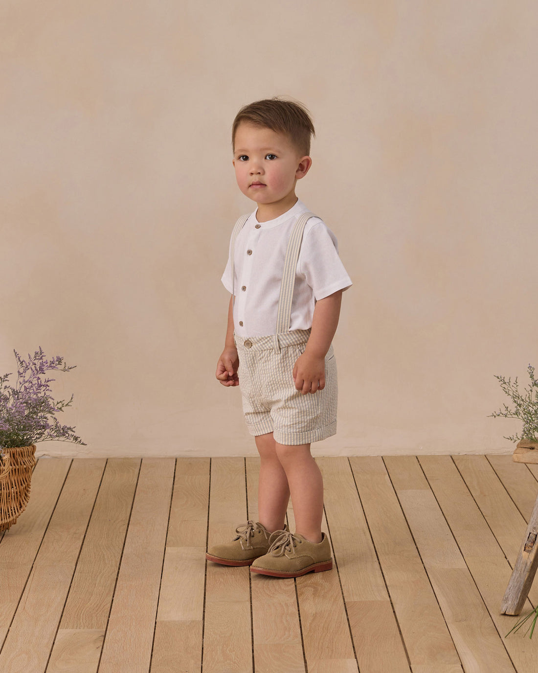 Noralee Sky Stripe Suspender Short