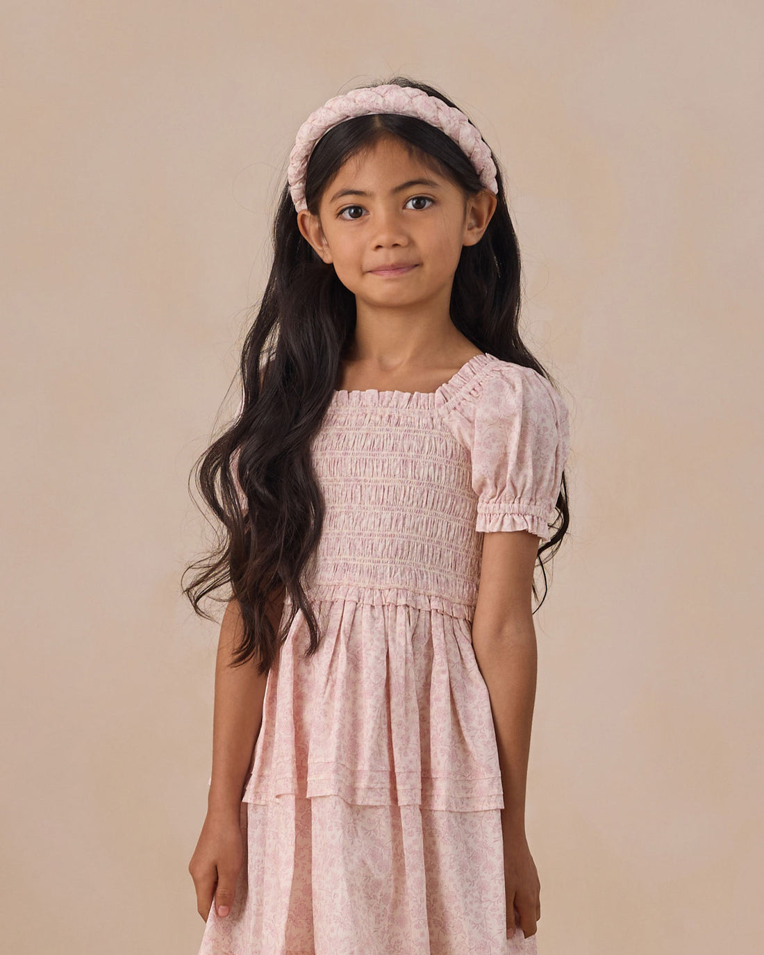 Noralee Lavender Floral Braided Headband