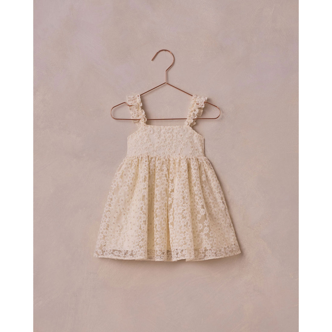 Noralee Ivory Embroidered Daisy Tulle Mara Dress