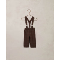 Noralee Heathered Plaid Suspender Pant