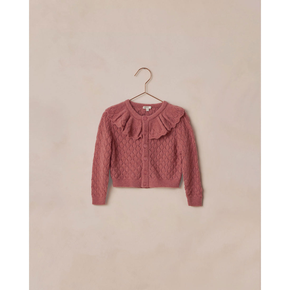 Noralee Raspberry Ruffle Cardigan