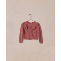 Noralee Raspberry Ruffle Cardigan