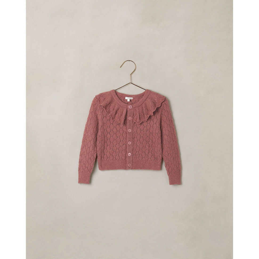 Noralee Spice Ruffle Cardigan Sweater