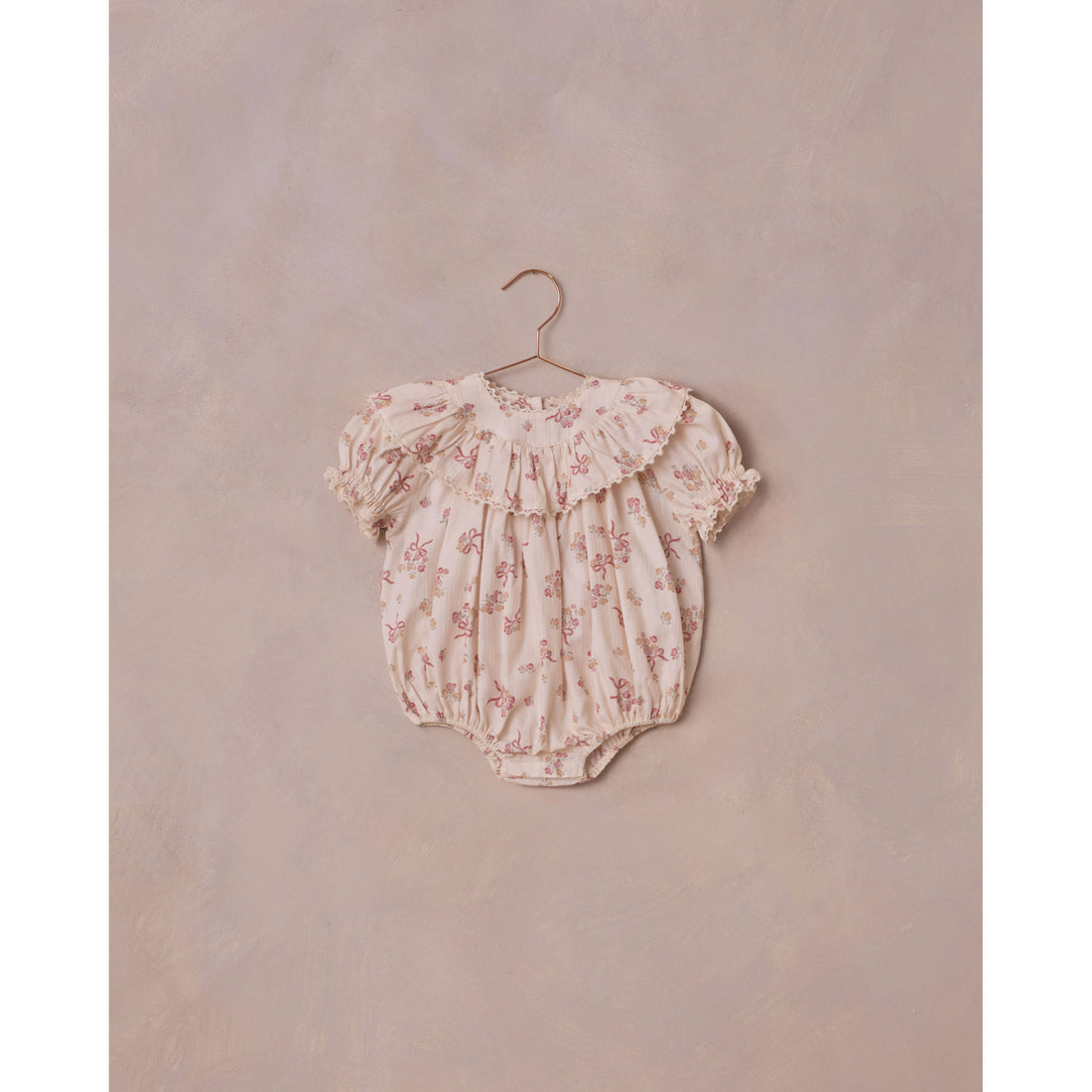 Noralee Natural Bow Ditsy Eva Romper