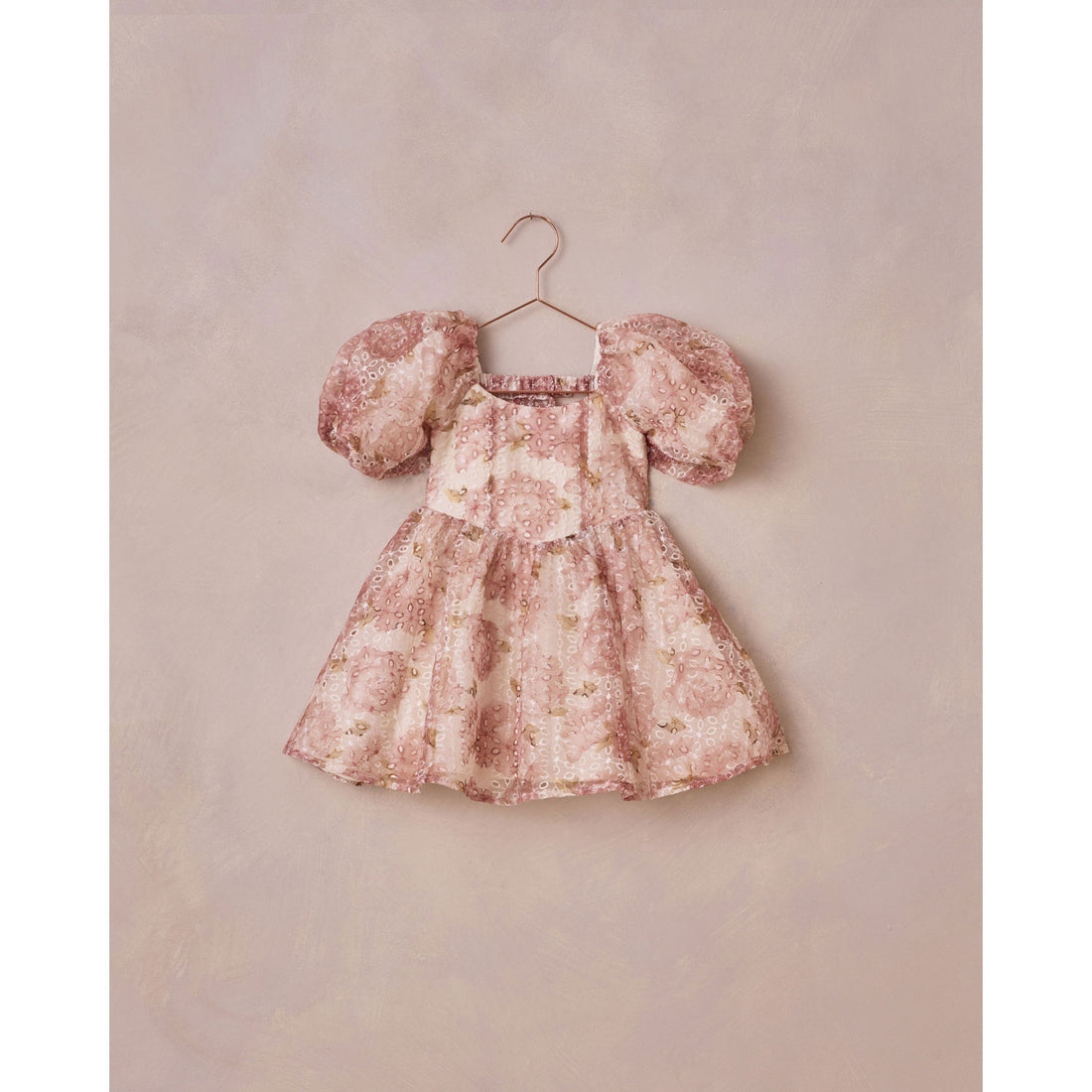 Noralee Natural Pink Peonies Nina Dress