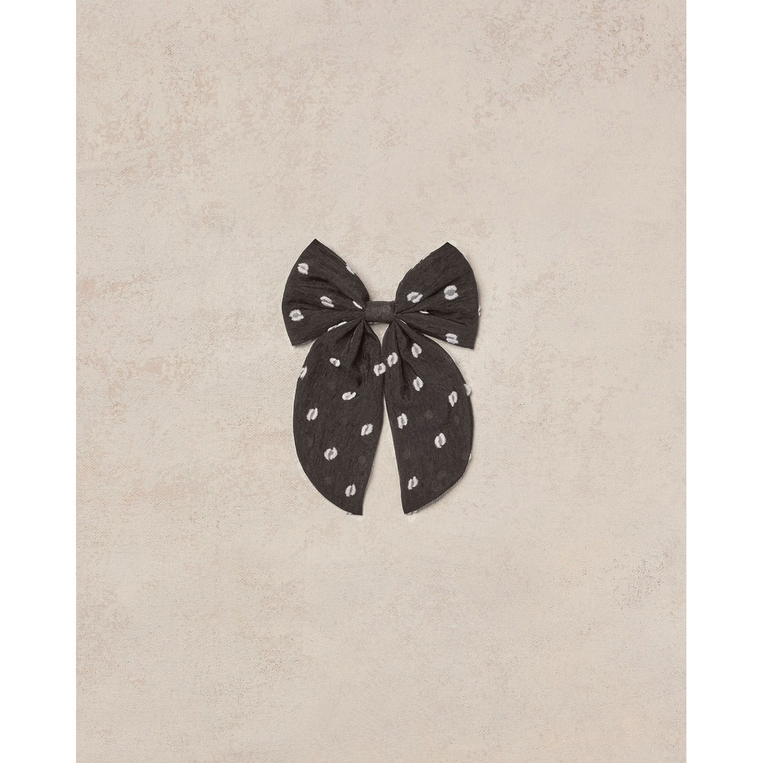 Noralee Black & Ivory Dot Oversized Bow