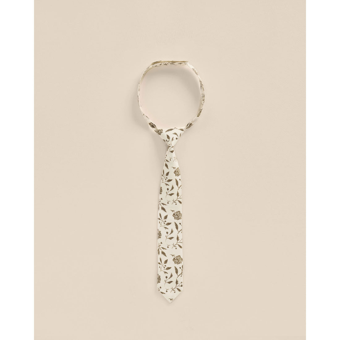 Noralee Olive Bloom Skinny Tie