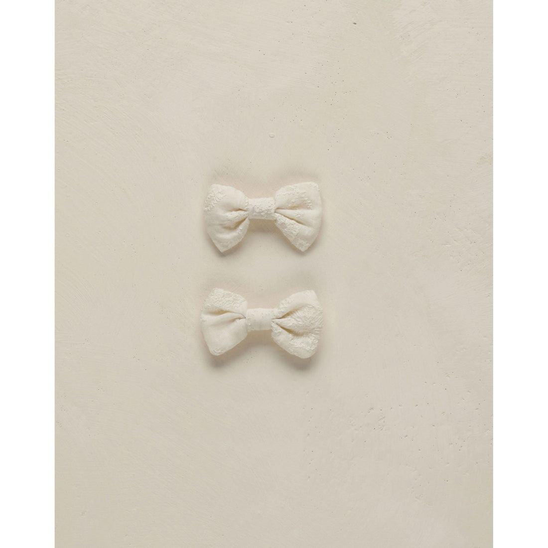 Noralee Ivory Little Bow Clips