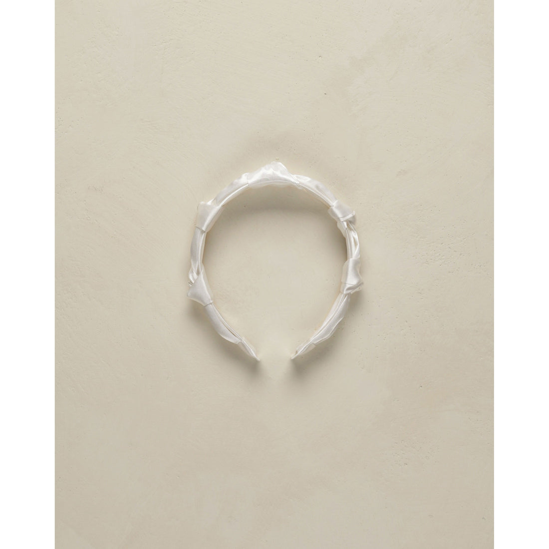 Noralee White Pleated Headband