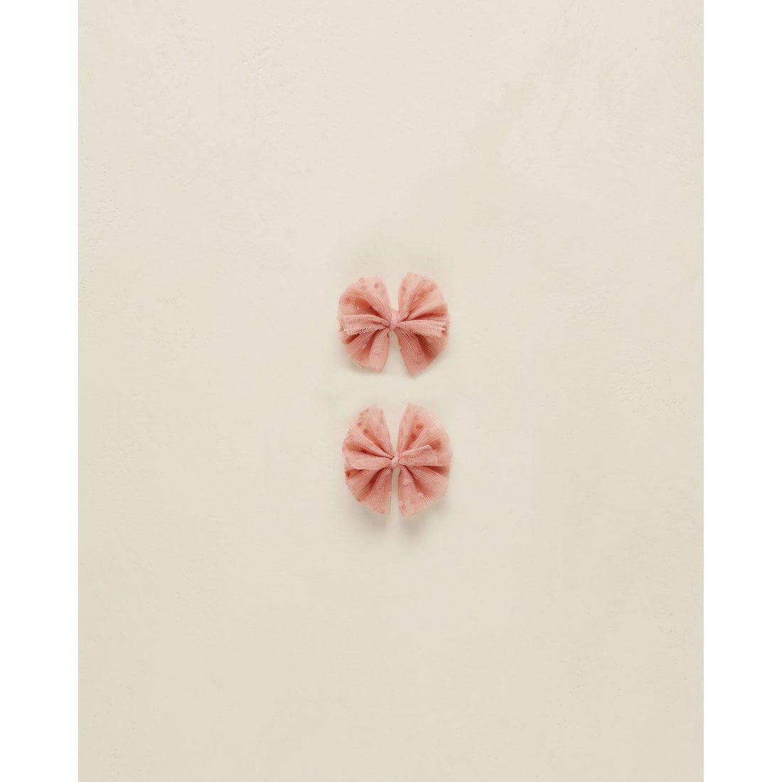 Noralee Lipstick Flutter Tulle Clips