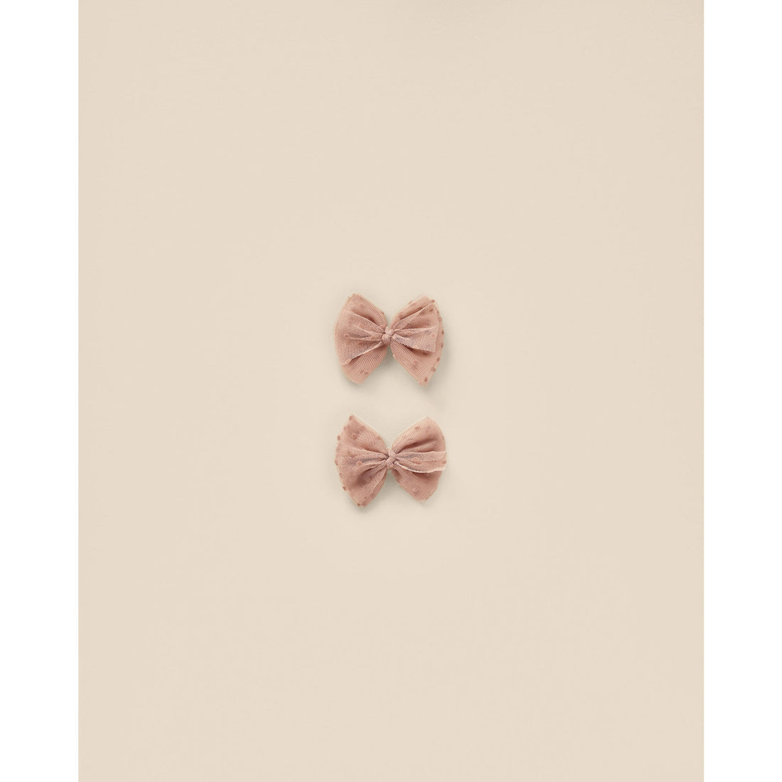 Noralee Dusty Rose Flutter Tulle Clips