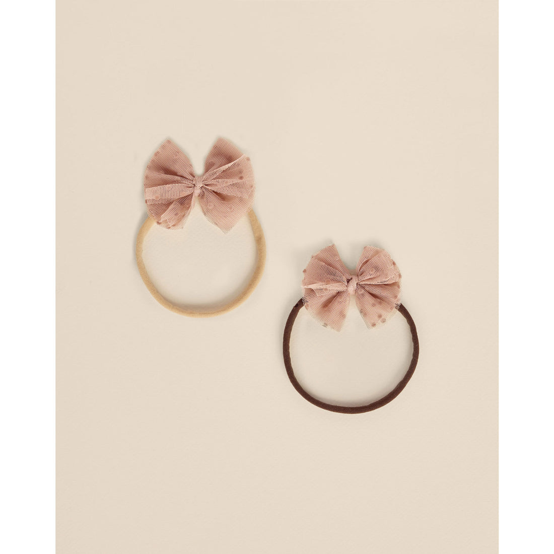 Noralee Dusty Rose Flutter Tulle Headband