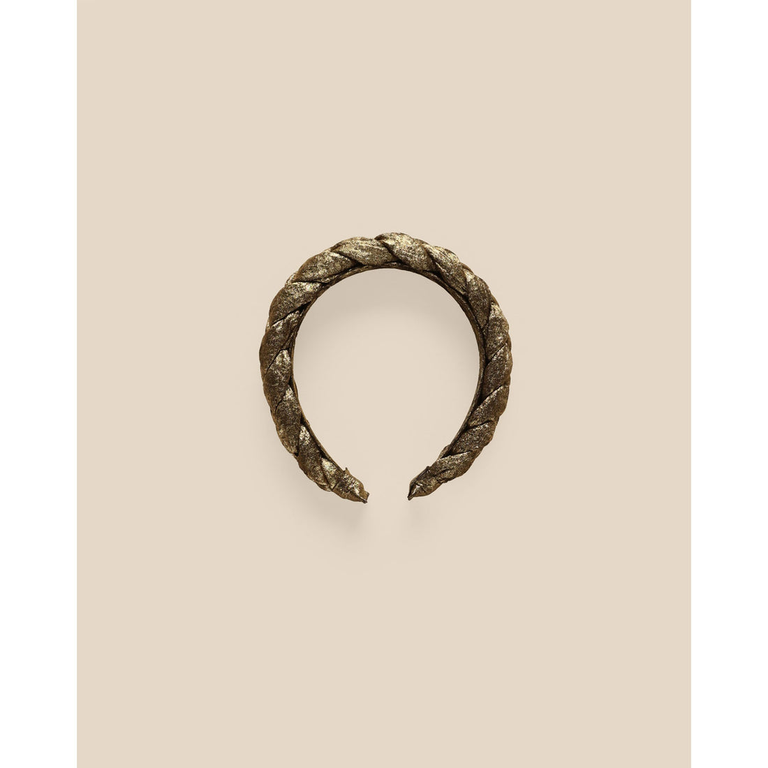 Noralee Gold Metallic Braided Headband