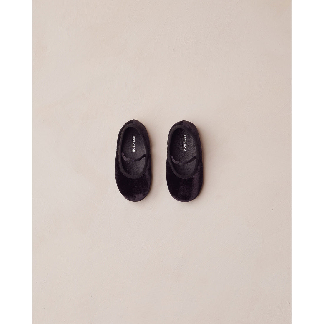 Noralee Black Velvet Ballet Baby Flats