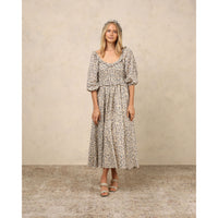 Noralee Vintage Blue Floral Junie Womens Dress