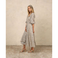 Noralee Vintage Blue Floral Junie Womens Dress