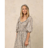 Noralee Vintage Blue Floral Junie Womens Dress