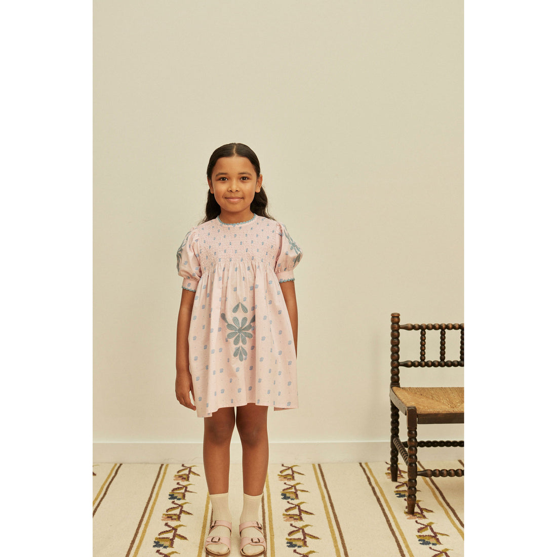 Apolina Studio Calico Pink Noemie Dress