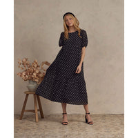 Noralee Black & Ivory Dot Claire Womens  Dress