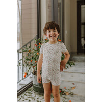 Ladida Layette Mauve Cherry Suspender Set