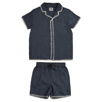 Noma Blue Edge Stitching Boys Set