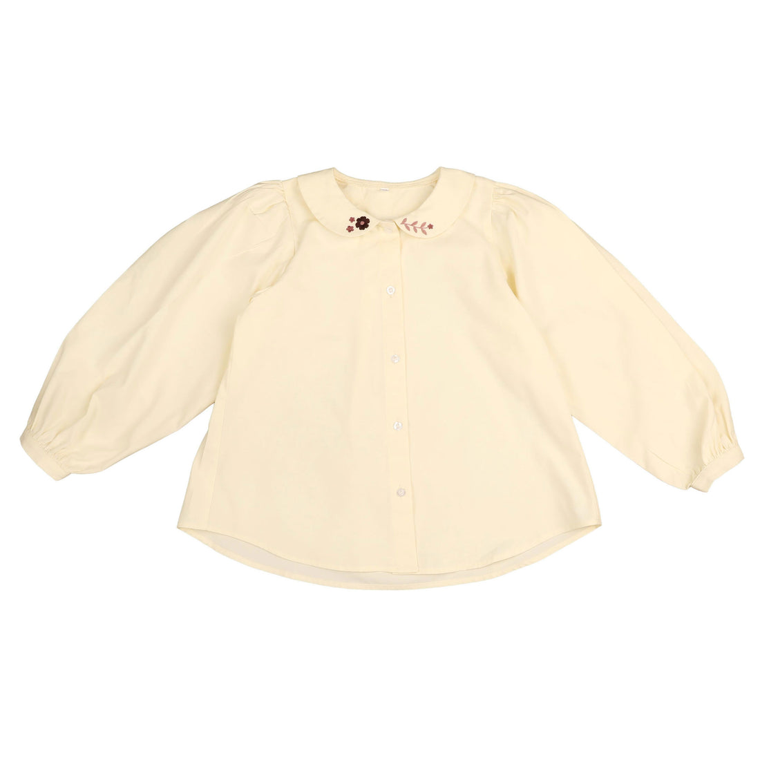 Noma Wine Embroidered Collar Shirt