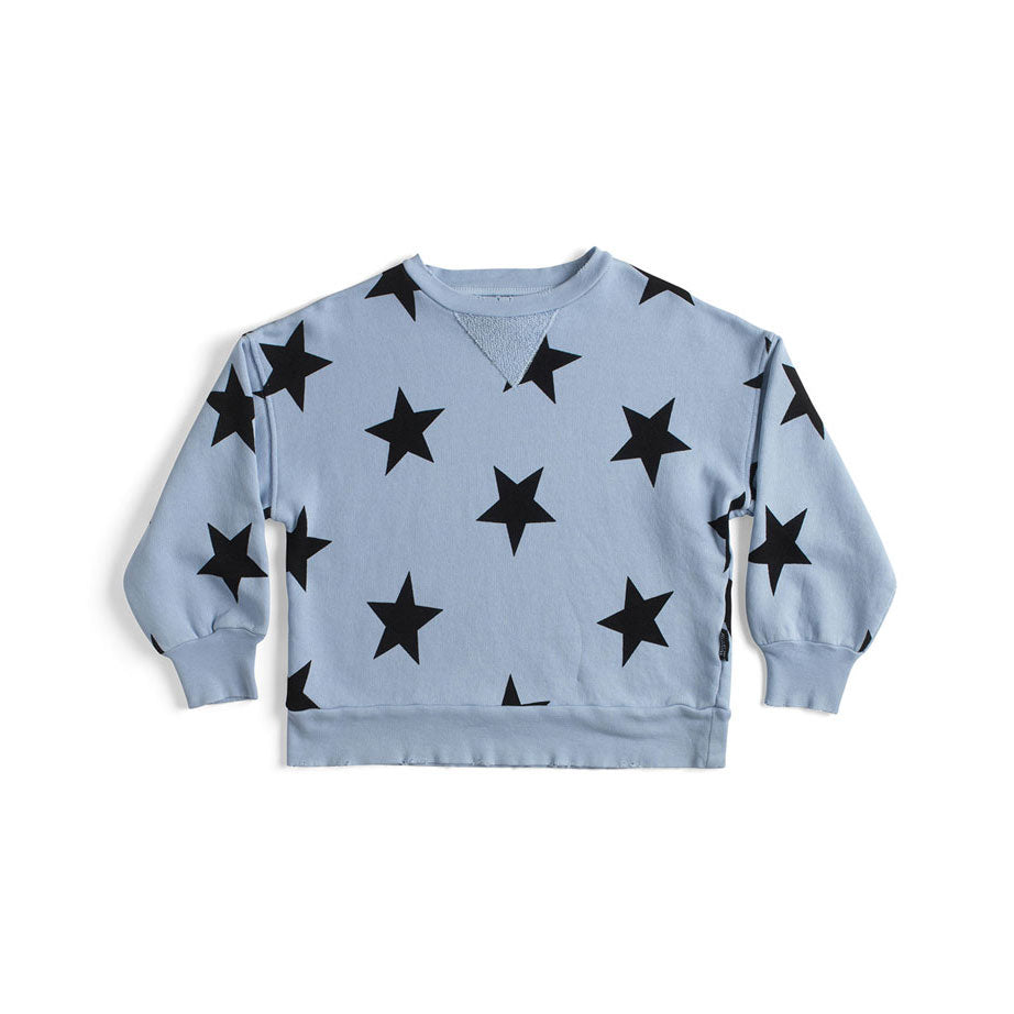 Nununu Foggy Blue Star Sweatshirt