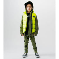 NUNUNU Hot Lime Bubbly Down Vest