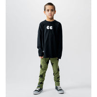 NUNUNU Black Side Eye Rounded Shirt