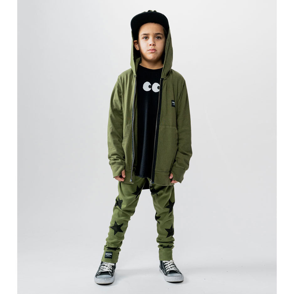 NUNUNU Black Side Eye Rounded Shirt