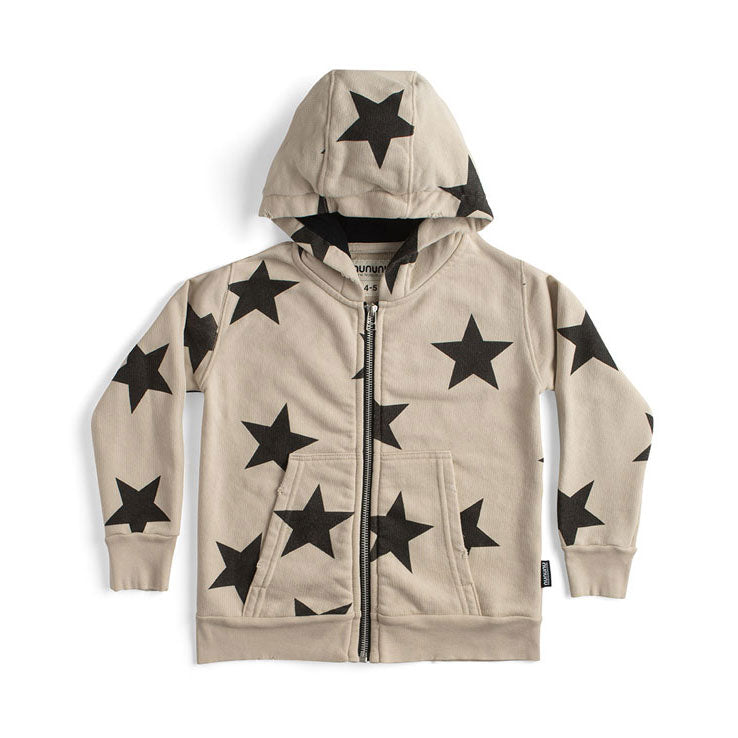 Nununu Natural Star Zip Hoodie