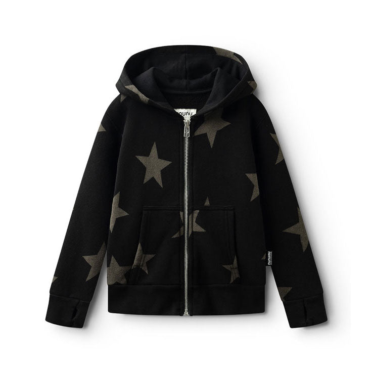 Nununu Black Star Zip Hoodie