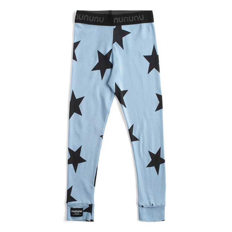Nununu Foggy Blue Star Leggings