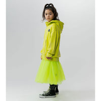 NUNUNU Washed Hot Lime Ultimate Brush Zip Hoodie