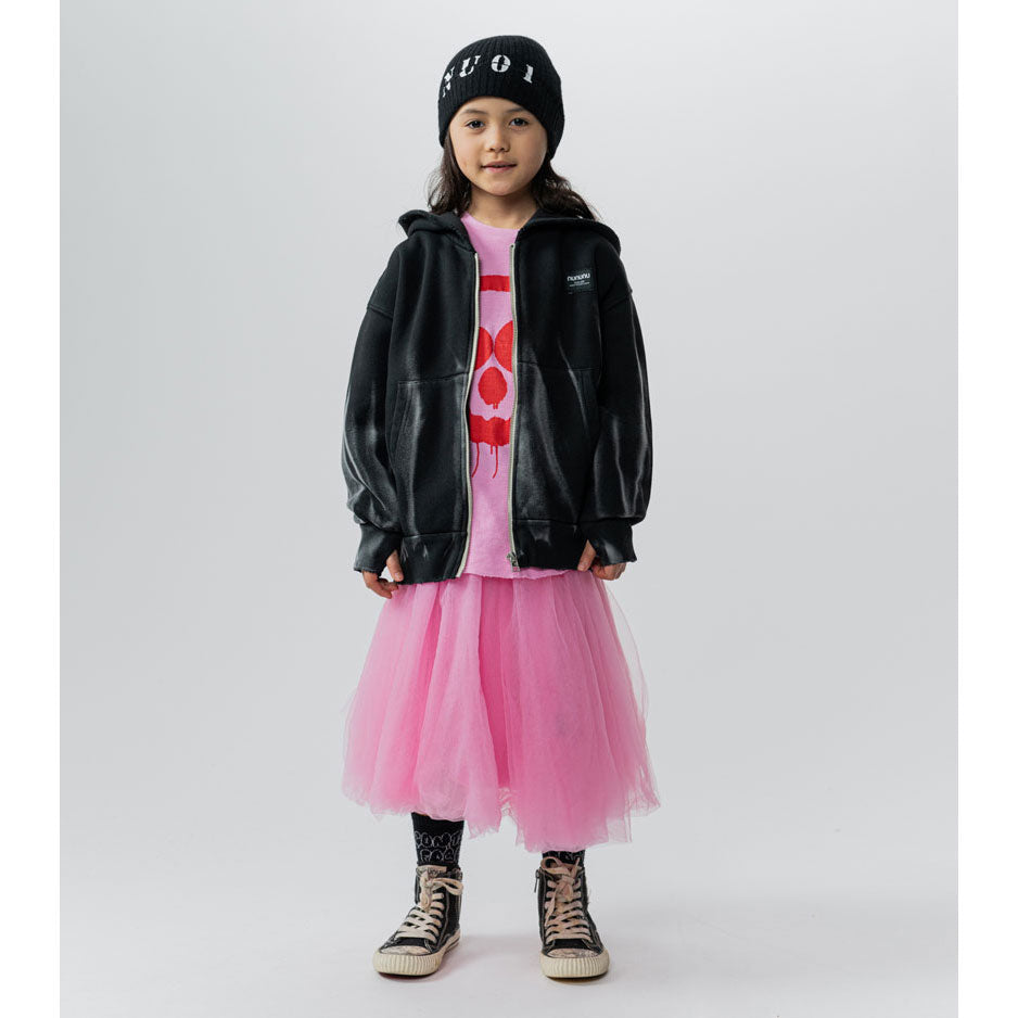 NUNUNU Black Ultimate Brush Zip Hoodie